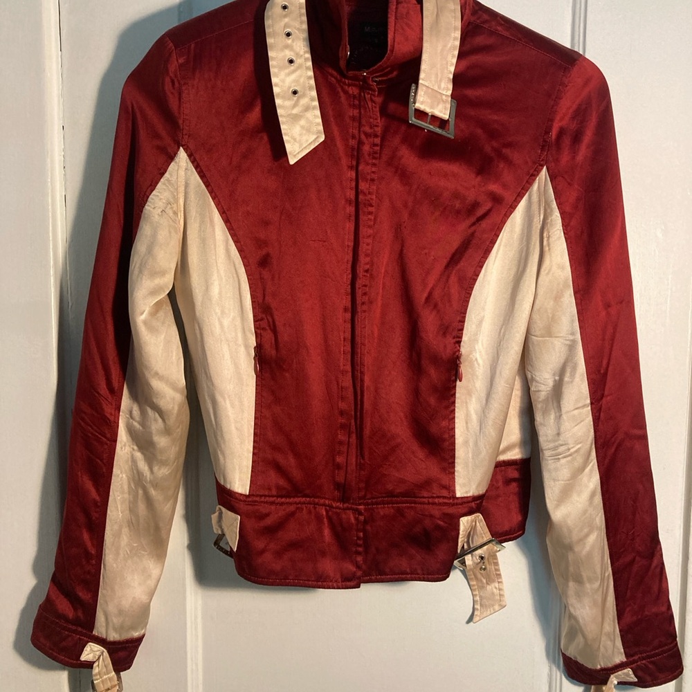 Customized Silk Moto Jacket